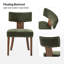 Chaise de salle à manger Dooey l 20,5 po Mid-Century-1249269670-1249250595