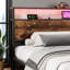 Storage Bed With LED Light Strip Controlled By  App And Bluetooth, And 2 Drawers, 2 USB Port+1 Type Multifunctional bed-459291733