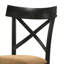 Chaise d'appoint 2 pièces, brun et noir, entièrement rembourré, revêtement beige élégant, décor de salle à manger moderne rembourré pour la détente, contemporain