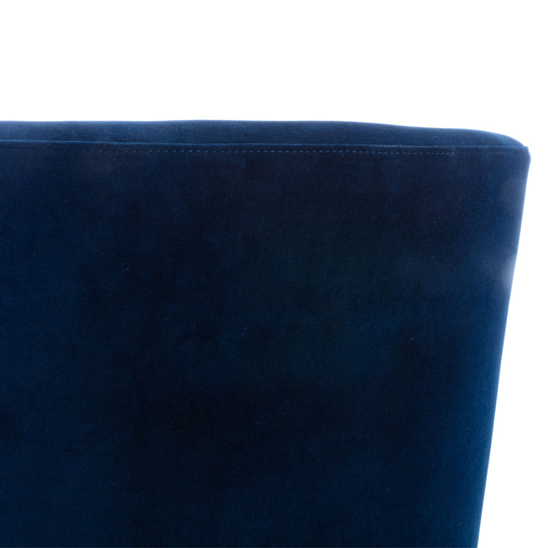 Chaise d'appoint en velours l 22 po Johileny, Bleu velours