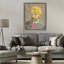 Van Gogh dans un cadre flottant avec chapeau jaune, design par Masters Redux-751644828-751644818
