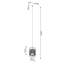 Gizur 1 - Light Black Geometric Pendant