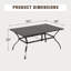 6 - Person Steel Patio Dining Set Umbrella Hole Included Rectangular Table with Cushions Included