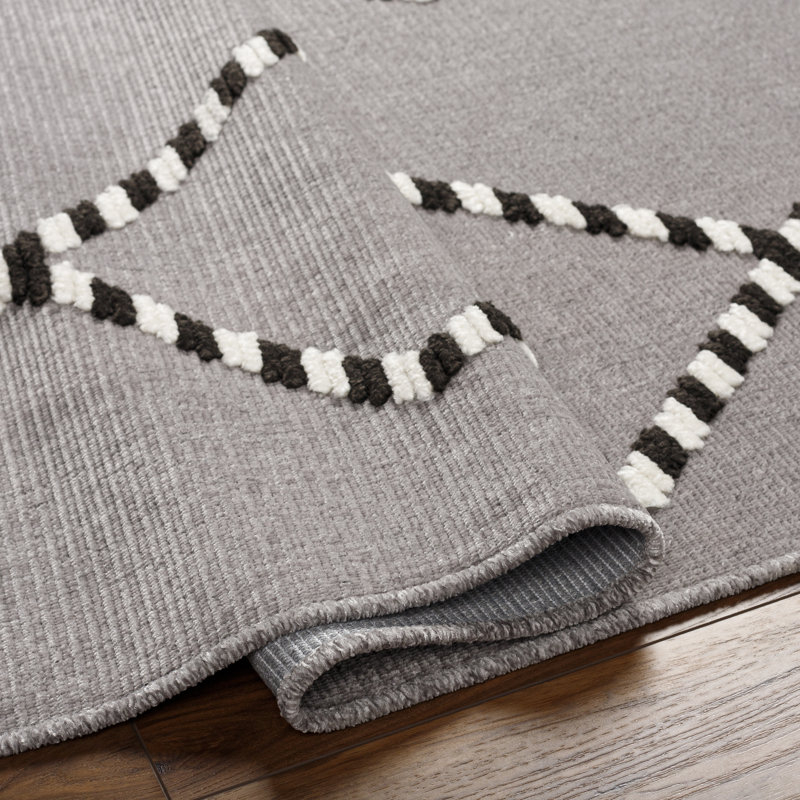 Angeleana Washable Geometric Indoor Rug, Rectangle 3'3" x 5'