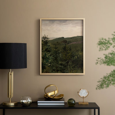 Vintage Landscape CCXXXV Framed Print - Solid Wood