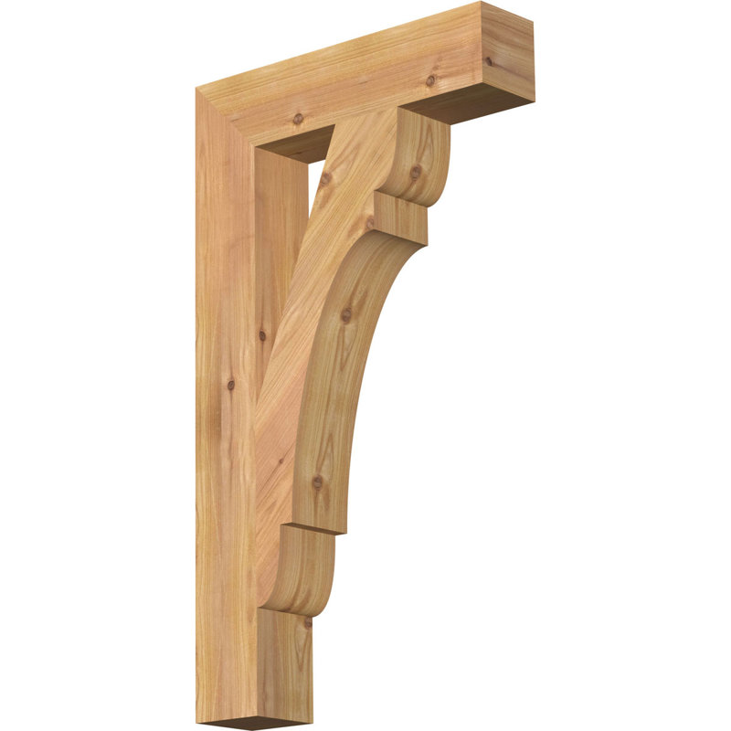 Support de bloc olympique, H 28 po x P 16 po, Cèdre rouge de l'Ouest de l 3 1/2 po (lisse)