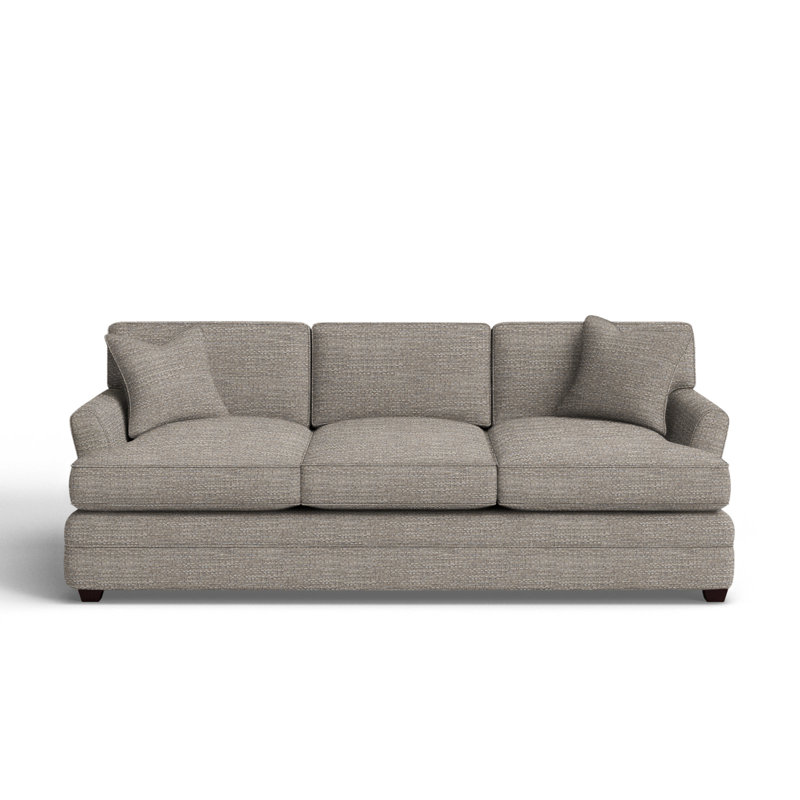 Harriss Upholstered 91'' Sofa, Drusky Linen Sustain® Basketweave