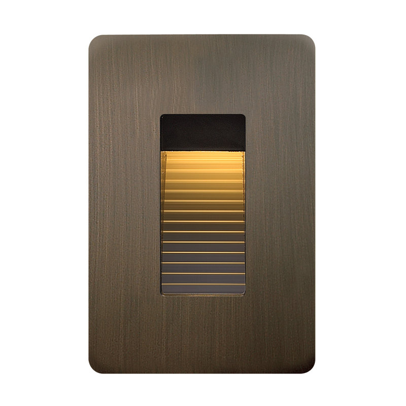 Luna 1-Light LED Step Light, Matte Bronze