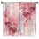 Rideaux de fenêtre à motif floral rose et fleurs obscurcissant - 2 panneaux