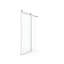 Porte coulissante de 60 po x H 76 po pour la douche - verre trempé de 10 mm, nickel brossé, enceinte à durabilité accrue, H, style moderne 3/8 po
