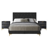 Ensemble de chambre à coucher 3 pièces Charlcie