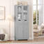 Hunsberger 23.6'' W x 67'' H x 11.8'' D Linen Cabinet with 2 Drawers-777822450