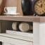 Table de chevet Farmhouse, table d'appoint avec porte de grange, table d'appoint moderne avec rangement