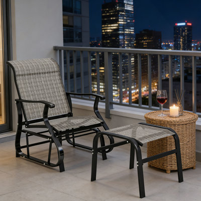Fauteuil coulissant à haut dossier, fauteuil d'extérieur