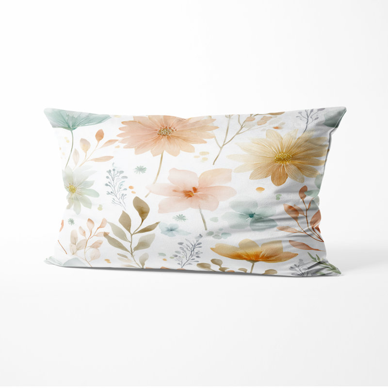 Coussin Floral, H 12 po x l 20 po