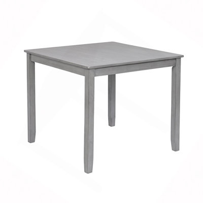 Wooden Dining Square Table, Kitchen Table For Small Space, 4 Person Counter Height Table, ,ONLY THE TABLE