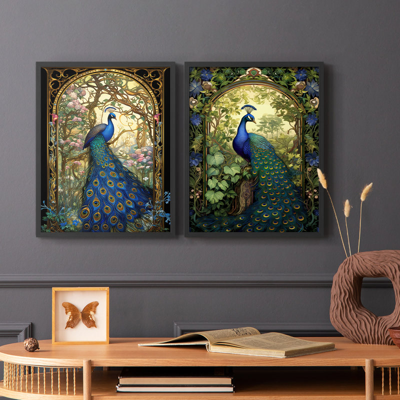 ANIMALS Series CXLIX - reproduction encadrée de qualité supérieure - prête à être accrochée - aucun clou requis - aucun clou requis