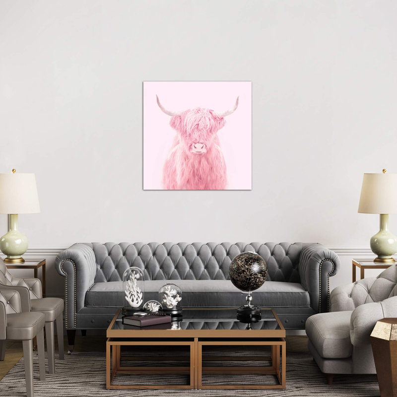Highland Cow by Paul Fuentes - Wrapped Canvas Print, Wrapped Canvas, 66.04 cm H x 66.04 cm W x 1.91 cm D