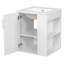 Ensemble d'armoire de salle de bain murale 30 "avec lavabo en céramique