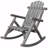 Outdoor Patio Rocker Chair, Durable Wooden Porch Rocker, Fir Log Rocking Chair-478023199
