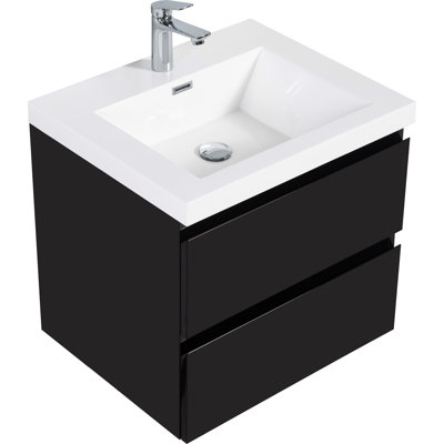 Meuble-lavabo mural moderne pour salle de bain