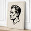 Contemplative Profile Modern - Wrapped Canvas-493822765-493822766