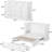 Queen Size Murphy Bed With Storage And Built-in Charger-1066294061
