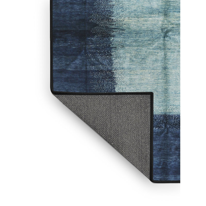 Tapis bleu / jaune / rouge Adalen, Rectangle 7 pi x 10 pi