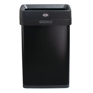 Clorox™ 13 Gallon Slim Open Top Stainless Steel Trash Can with Clorox Odor Protection