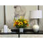 Sunflower and Ranunculus arrangement in Ceramic Vase