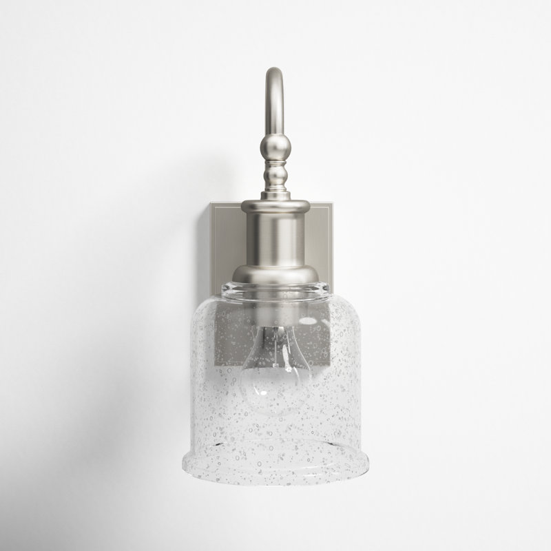 Luminaire de grange à intensité variable 1 lumière Weiss, Nickel brossé