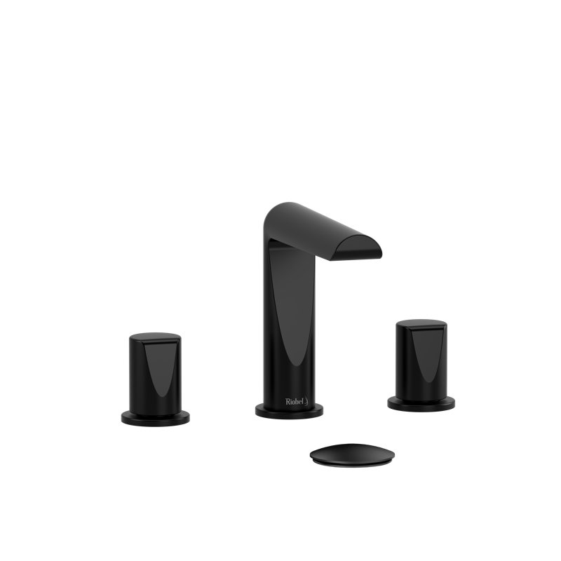 Parabola Widespread Lavatory Faucet, Black