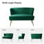 Monica 119cm W Modern 2 Seater Velvet Sofa-784805312