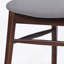 Set Of 2 Mid - Century Upholstered Dining Chair With Rubberwood Frame, Natural+Grey-515401668-515401671