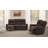 Navarro Chenille Upholstered Reclining Loveseat Dark Brown-122505264