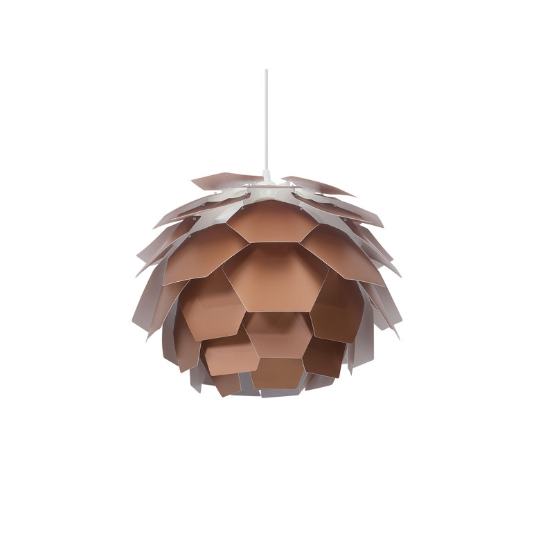 Hampshire 1 - Light Unique/Statement Pendant, 165cm H x 40cm W x 40cm D, Copper/White