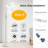 Leira 72.4" Dimmable LED Floor Lamp with Fan USB and Remote
