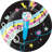 Birthday Beats Disco Party Plates and Napkins Set, Serves 16