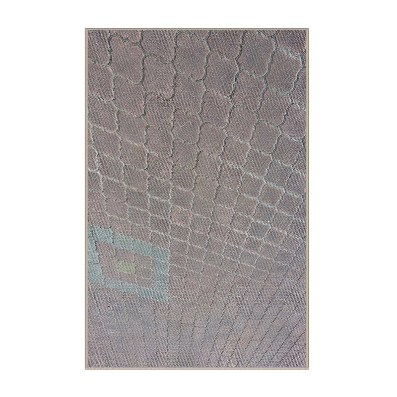 Tapis de surface verte à motif de mer, Rectangle 2 pi x 3 pi