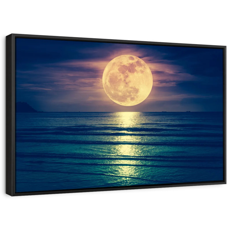 Impression sur toile Yellow Moon, H 21 po x l 31 po