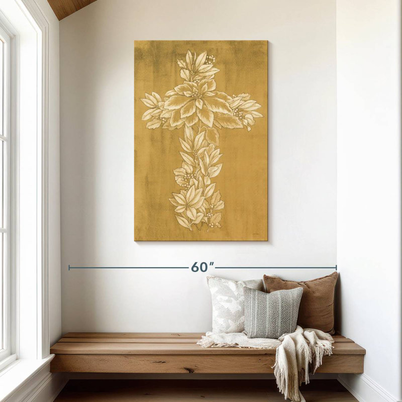 Adella Holiday Cross I, 45" H x 30" W