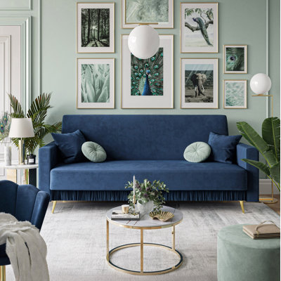 Selzer 3 Seater Velvet Sofa