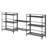 Edwin 81.5"W Adjustable Folding Metal Shelving Unit-91084315