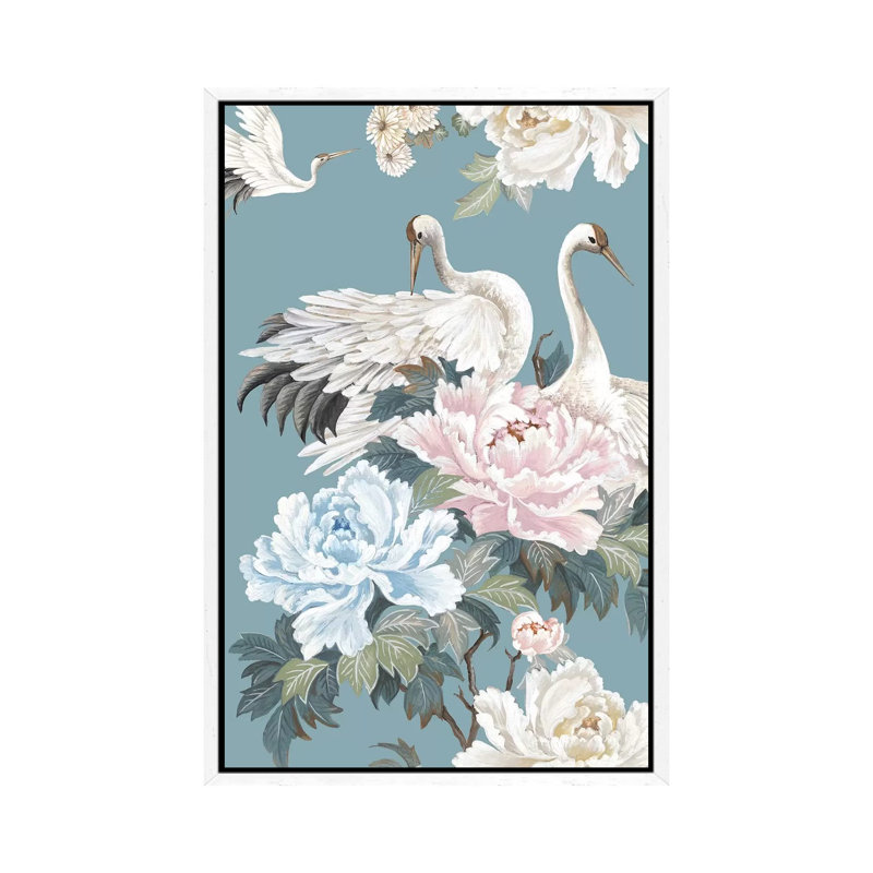 Celestial Garden I 1 Piece Painting on Canvas, 66.04cm H x 45.72cm W x 3.81cm D, White Framed