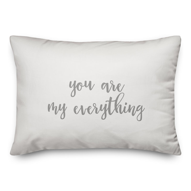  Coussin You Are My Everything, Gris / blanc