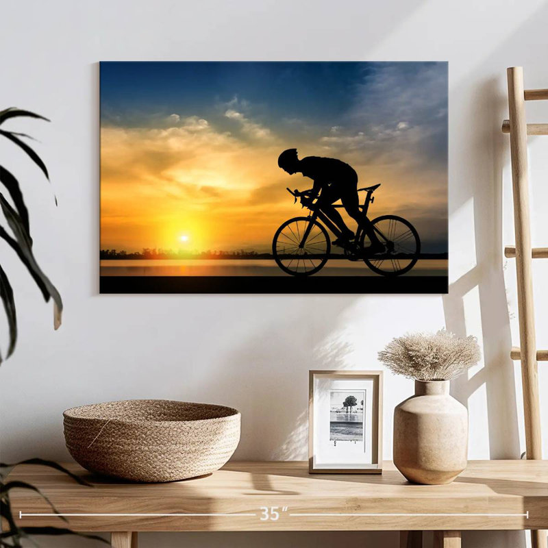 Silhouette de vélo Sireci, H 16 po x l 24 po