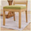 Ensemble de 2 chaises de salle à manger en rotin vert olive de style Mid-Century avec structure en bois franc Farmhouse
