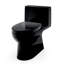 TOTO Redington 1G One-Piece Elongated 1.0 GPF WASHLET+ and Auto Flush Ready Universal Height Toilet with CEFIONTECT and SS124 SoftClose Seat, Bone - MS672124CUFG#03-1618280882-1618280887
