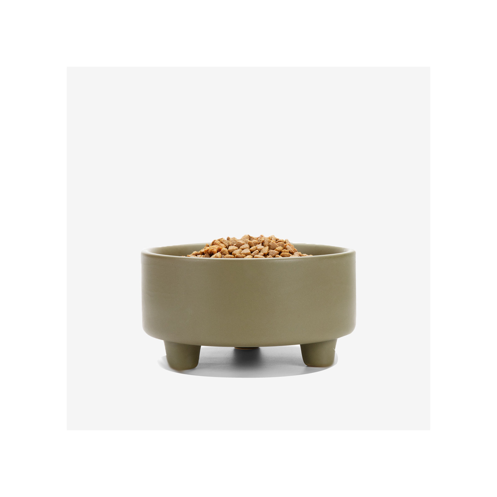Uplift Ceramic Dog Bowl, Olive, Medium (4 cups / 32 fuild oz)
