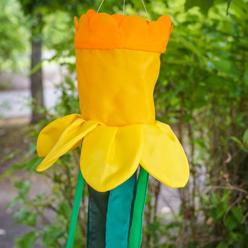 Spring Floral Windtail Windsock